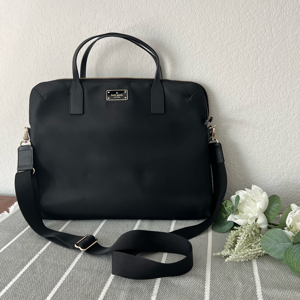 Kate Spade black laptop bag